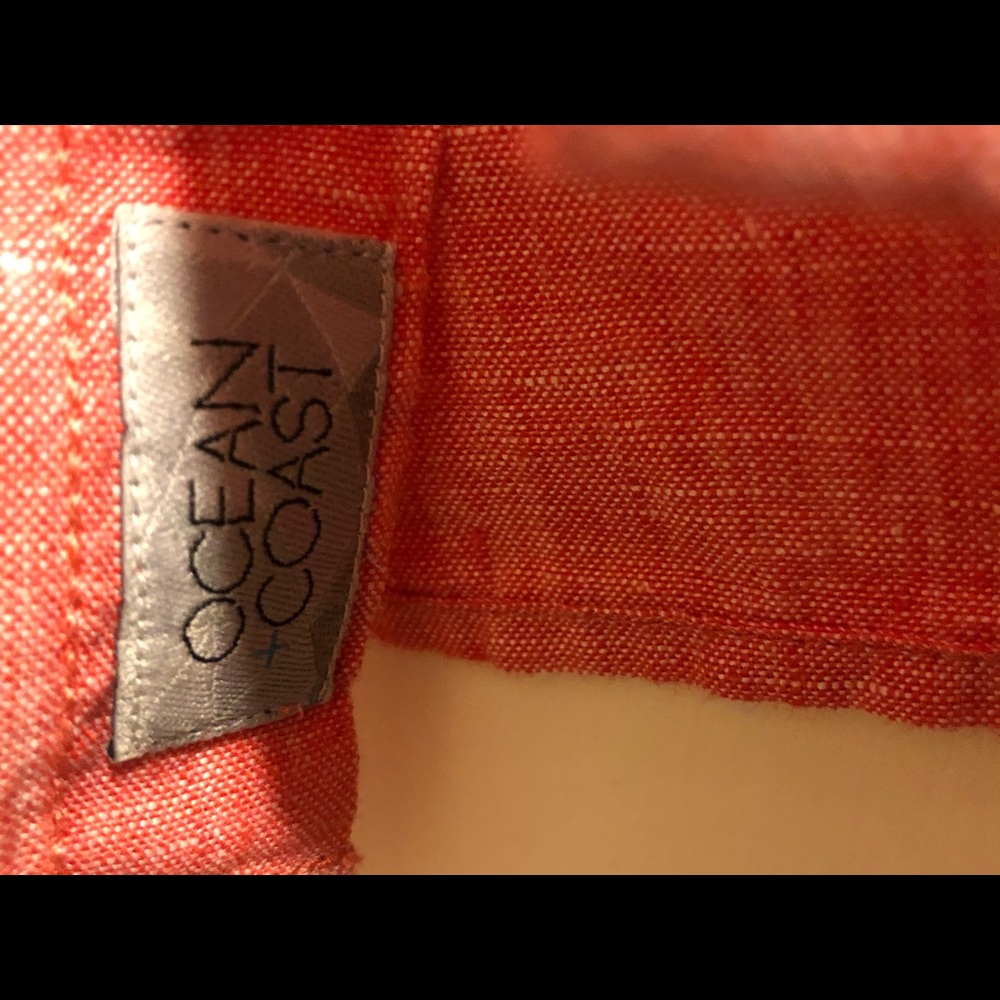 Ocean Coast Linen Shirt- pink- 100% Linen